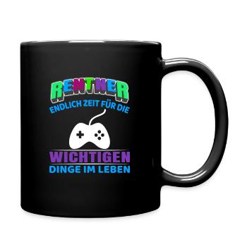 Pension de retraité Début de la retraite Gamer Gaming - Mug uni - noir - Droite