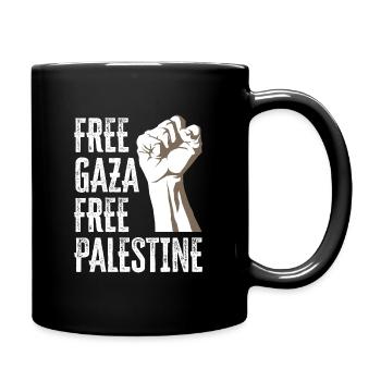 Free Gaza Free Palestine - Full Colour Mug - black - Right