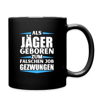 Hunter a décroché le mauvais emploi - Mug uni - noir - Droite