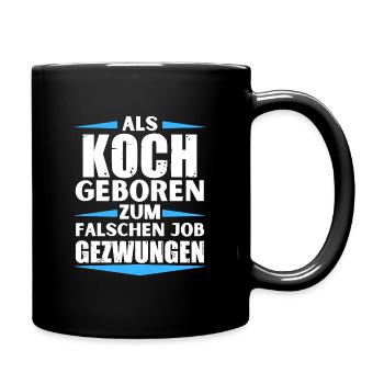 Le chef a décroché le mauvais emploi - Mug uni - noir - Droite