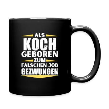 Le chef a décroché le mauvais emploi - Mug uni - noir - Droite