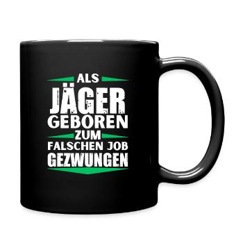 Hunter a décroché le mauvais emploi - Mug uni - noir - Droite