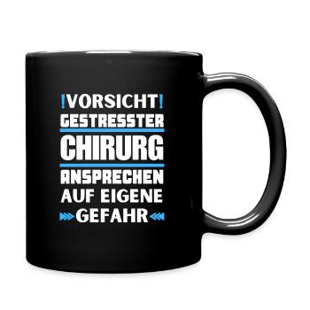 Ne parlez pas à un chirurgien stressé ! - Mug uni - noir - Droite