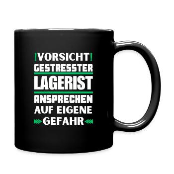 Ne parlez pas à un magasinier stressé ! - Mug uni - noir - Droite