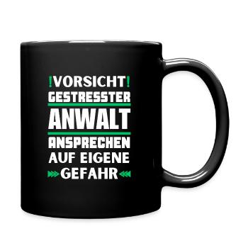 Ne parlez pas à un avocat stressé ! - Mug uni - noir - Droite