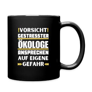 Don't talk to stressed ecologists! - Full Colour Mug - black - Right