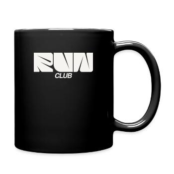 Run Tee - Tasse einfarbig - Schwarz - Rechts