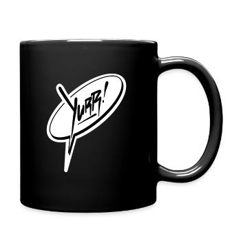 Yurr Tag Sprechblase 2-farbig - Tasse einfarbig - Schwarz - Rechts