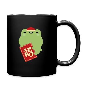 Chinese New Year - Fortune Frog - Full Colour Mug - black - Right