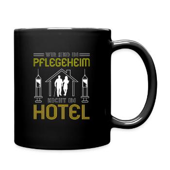 Altenpflege Pfleger Pflegepersonal Pflegekraft - Tasse einfarbig - Schwarz - Rechts