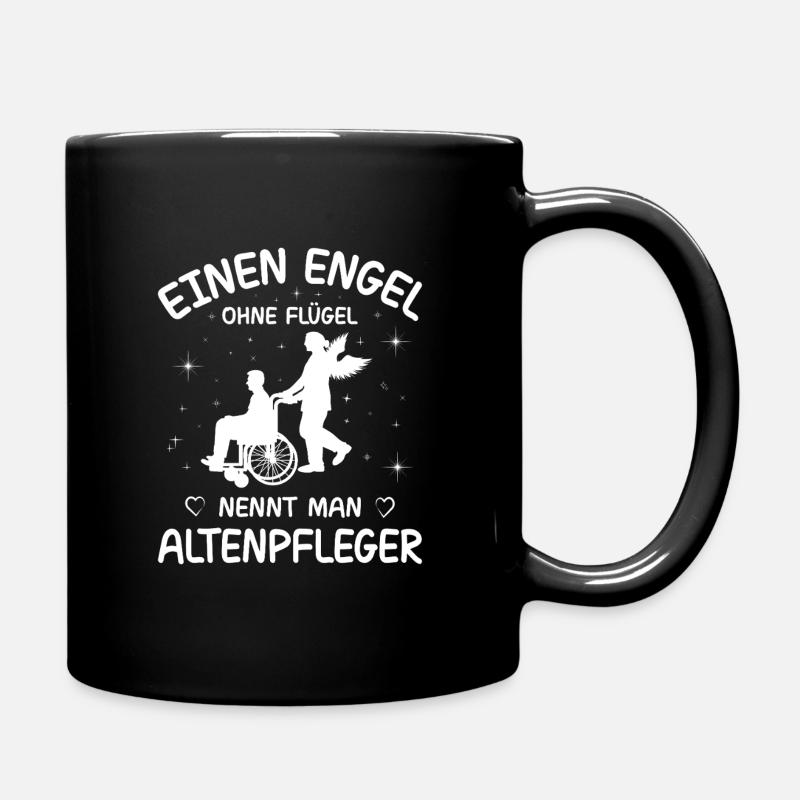 Altenpfleger Geschenk Altenpflege Pflegefachkraft - Tasse einfarbig - Schwarz