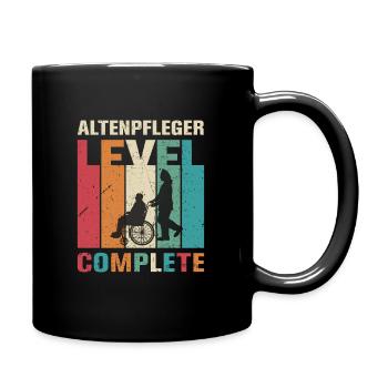Altenpflege Pfleger Pflegepersonal Pflegekraft - Tasse einfarbig - Schwarz - Rechts