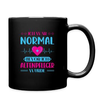 Altenpflege Pfleger Pflegepersonal Pflegekraft - Tasse einfarbig - Schwarz - Rechts