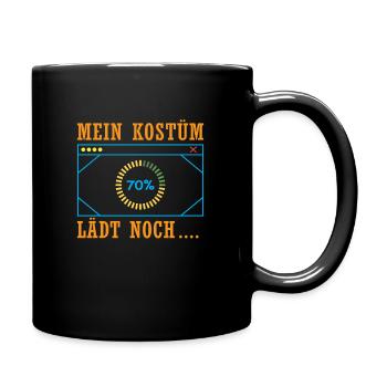 Mein Kostüm Lädt Noch - Tasse einfarbig - Schwarz - Rechts