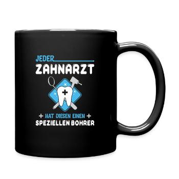 Zahnarzt Zahnhygieniker Zahnarztpraxis stomatologe - Tasse einfarbig - Schwarz - Rechts