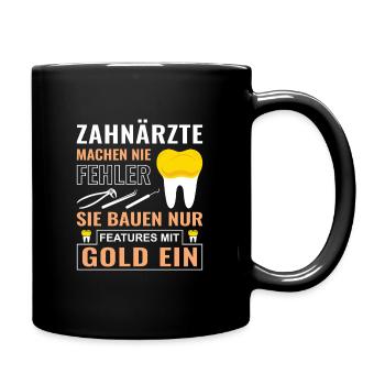 Zahnarzt Zahnhygieniker Zahnarztpraxis stomatologe - Tasse einfarbig - Schwarz - Rechts