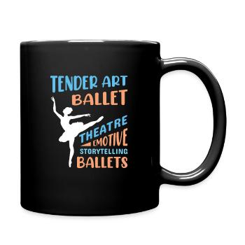 Ballerina Ballett mädchen - Tasse einfarbig - Schwarz - Rechts