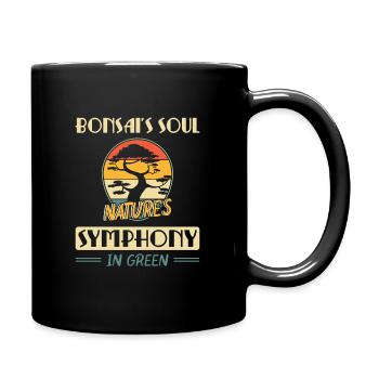 Bonsai Tree - Tasse einfarbig - Schwarz - Rechts