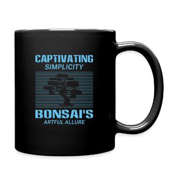 Bonsai Tree - Tasse einfarbig - Schwarz - Rechts