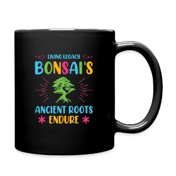 Bonsai Tree - Tasse einfarbig - Schwarz - Rechts
