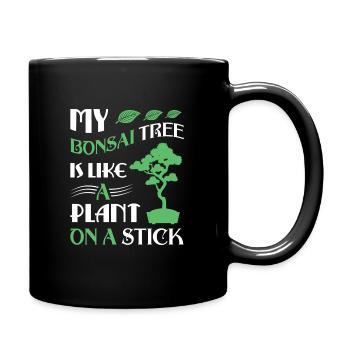 Bonsai Tree - Tasse einfarbig - Schwarz - Rechts