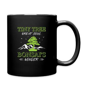 Bonsai Tree - Tasse einfarbig - Schwarz - Rechts