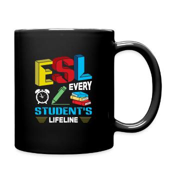 ESL-Lehrer ESL Unterricht - Tasse einfarbig - Schwarz - Rechts