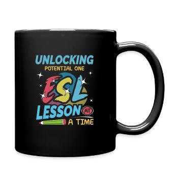 ESL-Lehrer ESL Unterricht - Tasse einfarbig - Schwarz - Rechts