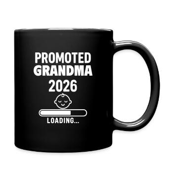 Annonce grossesse Future mamie 2026 - Mug uni - noir - Droite