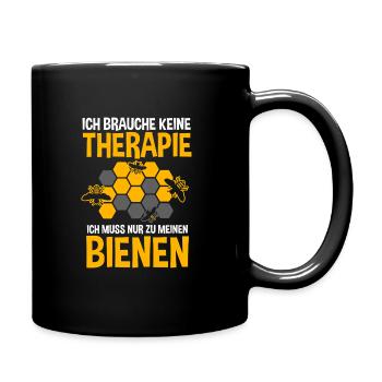 Biene Imker Geschenk Honig Honig Dealer Hobby - Tasse einfarbig - Schwarz - Rechts