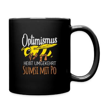 Imker Bienenzüchter Spruch Bienenliebhaber Imkerei - Tasse einfarbig - Schwarz - Rechts