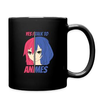 Anime Manga Otaku Kawaii Japan Cosplay Comic - Tasse einfarbig - Schwarz - Rechts