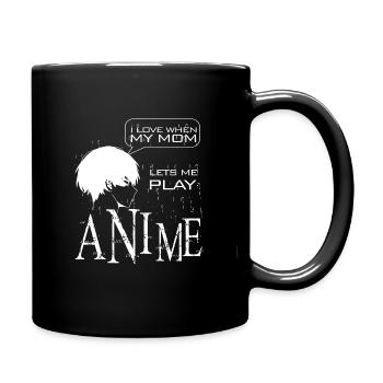 Anime Manga Otaku Kawaii Japan Cosplay Comic - Tasse einfarbig - Schwarz - Rechts