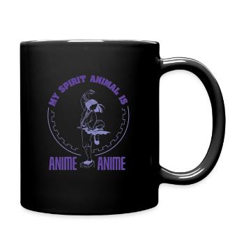 Anime Manga Otaku Kawaii Japan Cosplay Comic - Tasse einfarbig - Schwarz - Rechts