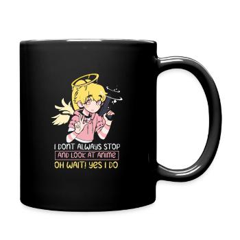 Anime Manga Otaku Kawaii Japan Cosplay Comic - Tasse einfarbig - Schwarz - Rechts