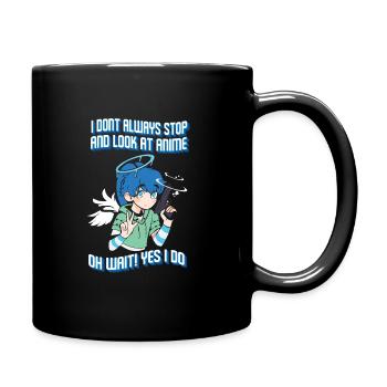 Anime Manga Otaku Kawaii Japan Cosplay Comic - Tasse einfarbig - Schwarz - Rechts