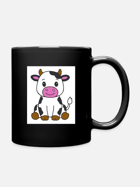 Vache - Mug uni - noir
