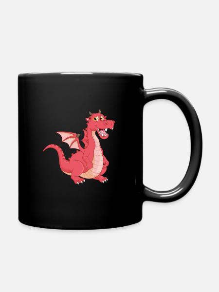 Dragon - Full Colour Mug - black