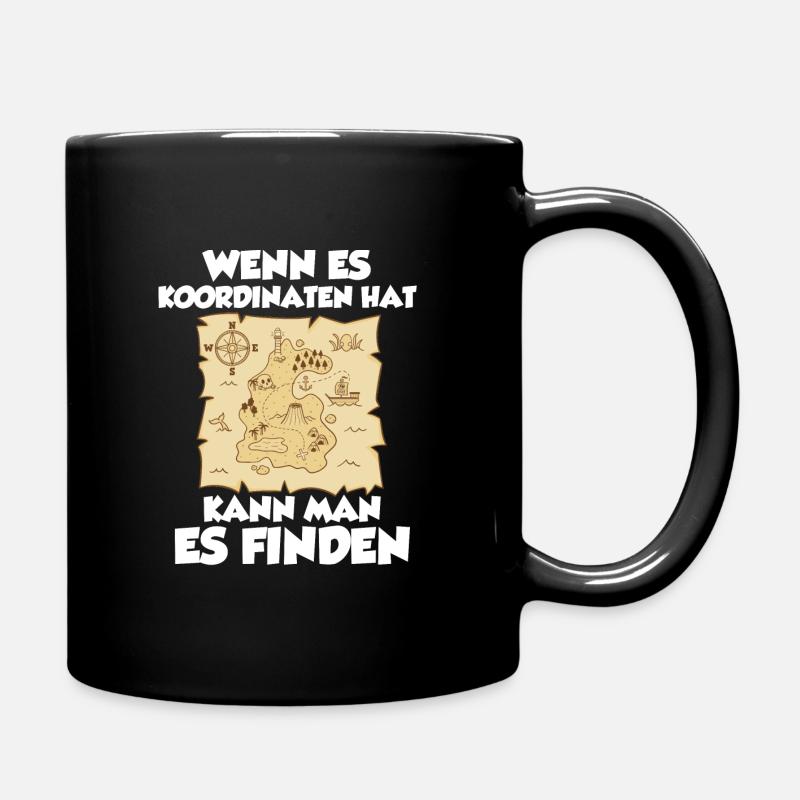 Geocaching Shirt Geocacher Gps Geocache Geschenk - Tasse einfarbig - Schwarz