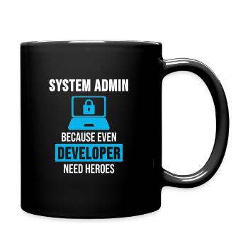 System Admin Administrator Programmieren Geschenk - Tasse einfarbig - Schwarz - Rechts