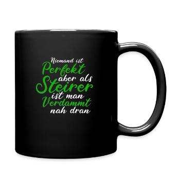 Steiermark Steirer Österreich Cooles Geschenk - Tasse einfarbig - Schwarz - Rechts