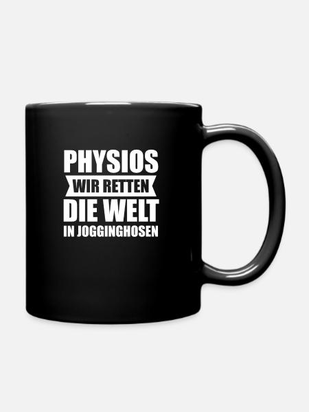 Physio Physiotherapeut Physiotherapie Geschenk - Tasse einfarbig - Schwarz