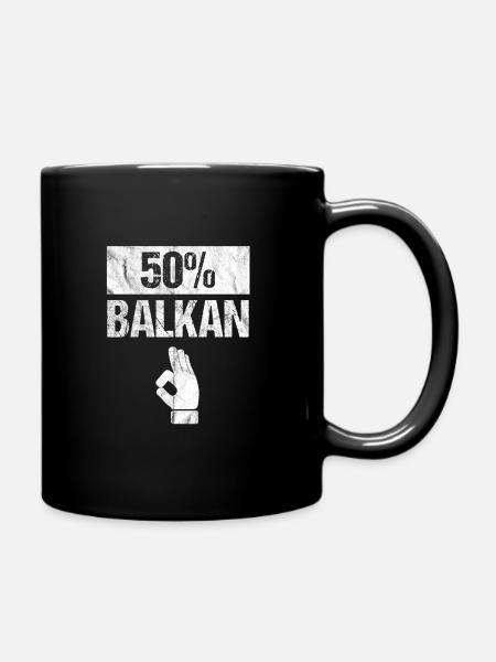 Balkan Jugo Jugoslawien Kroatien Albanien Geschenk - Tasse einfarbig - Schwarz