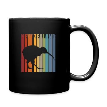 Nouvelle-Zélande Kiwi Kiwis New Zealand Retro Gift - Mug uni - noir - Droite