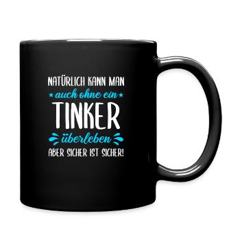 Tinker Pferd Pferde Pferdesprüche Motiv Geschenk - Tasse einfarbig - Schwarz - Rechts