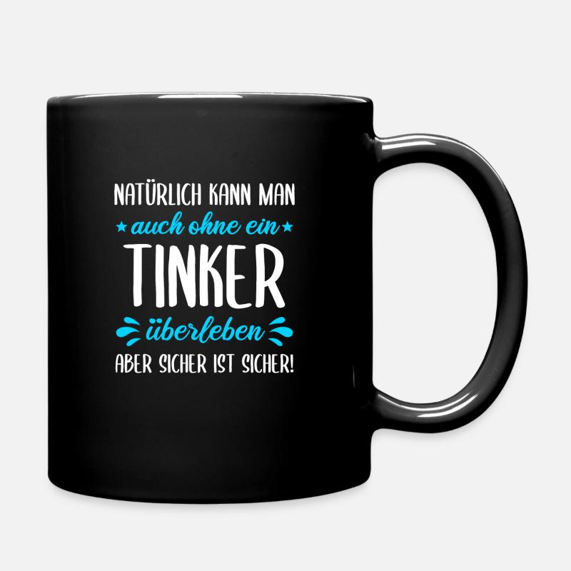 Tinker Pferd Pferde Pferdesprüche Motiv Geschenk - Tasse einfarbig - Schwarz