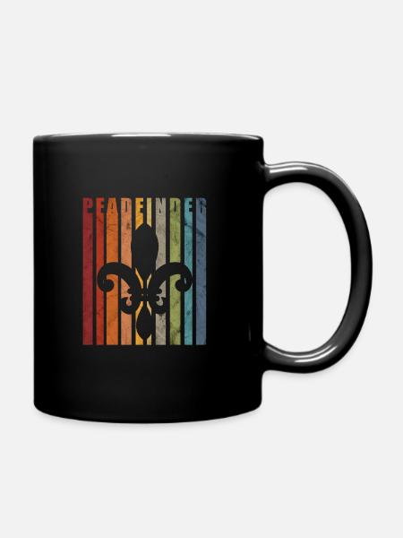 Pfadfinder Zelt Camping Zelten Geschenk - Tasse einfarbig - Schwarz
