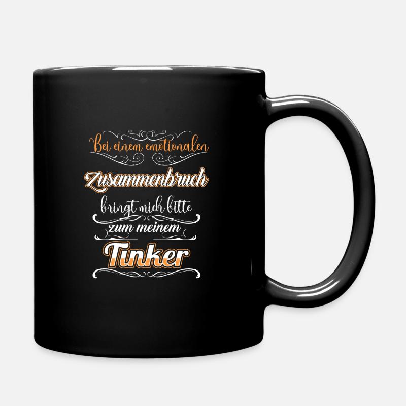 Tinker Pferd Reiter Geschenk - Tasse einfarbig - Schwarz