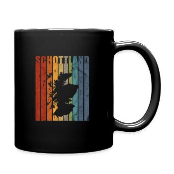 Schottland Dudelsack Spruch Geschenk - Tasse einfarbig - Schwarz - Rechts