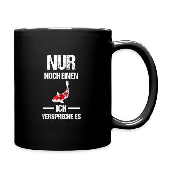 Koi Fisch Kois Geschenk - Tasse einfarbig - Schwarz - Rechts